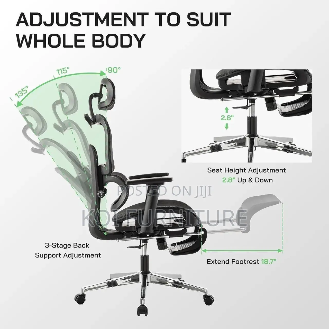 Office Chairs; Star Based Orthopedic Executive Recliner Chairs