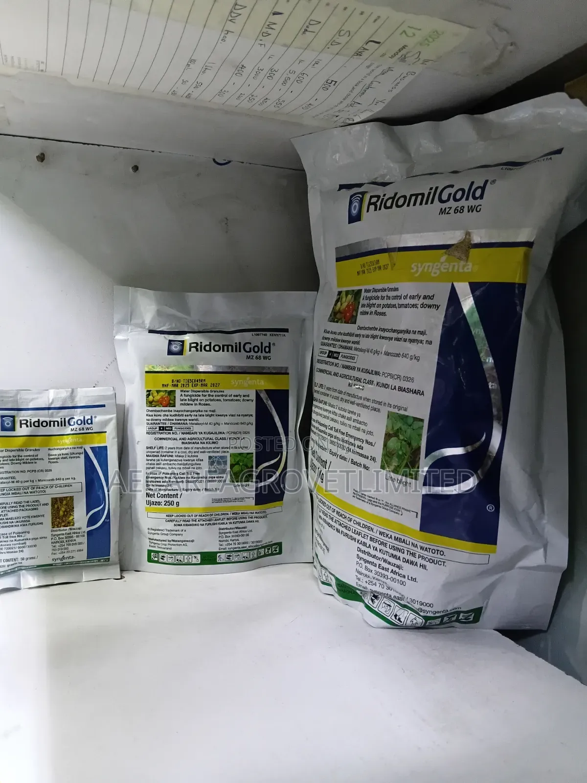 Ridomilgold Mz 68wg Fungicide 50g, 250g, 1kg