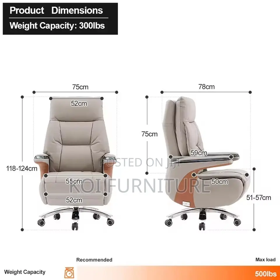 Office Chairs; Executive Ceo Chairs With Strong Leather