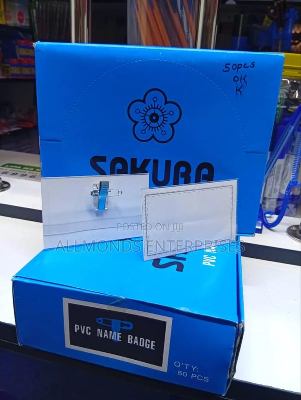 A Piece Of Sakura Pvc Name Badge With Pin