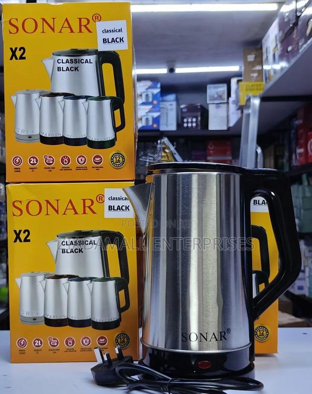 Sonar Kettle 2 Litres Fast Boiling With Modern Convenience