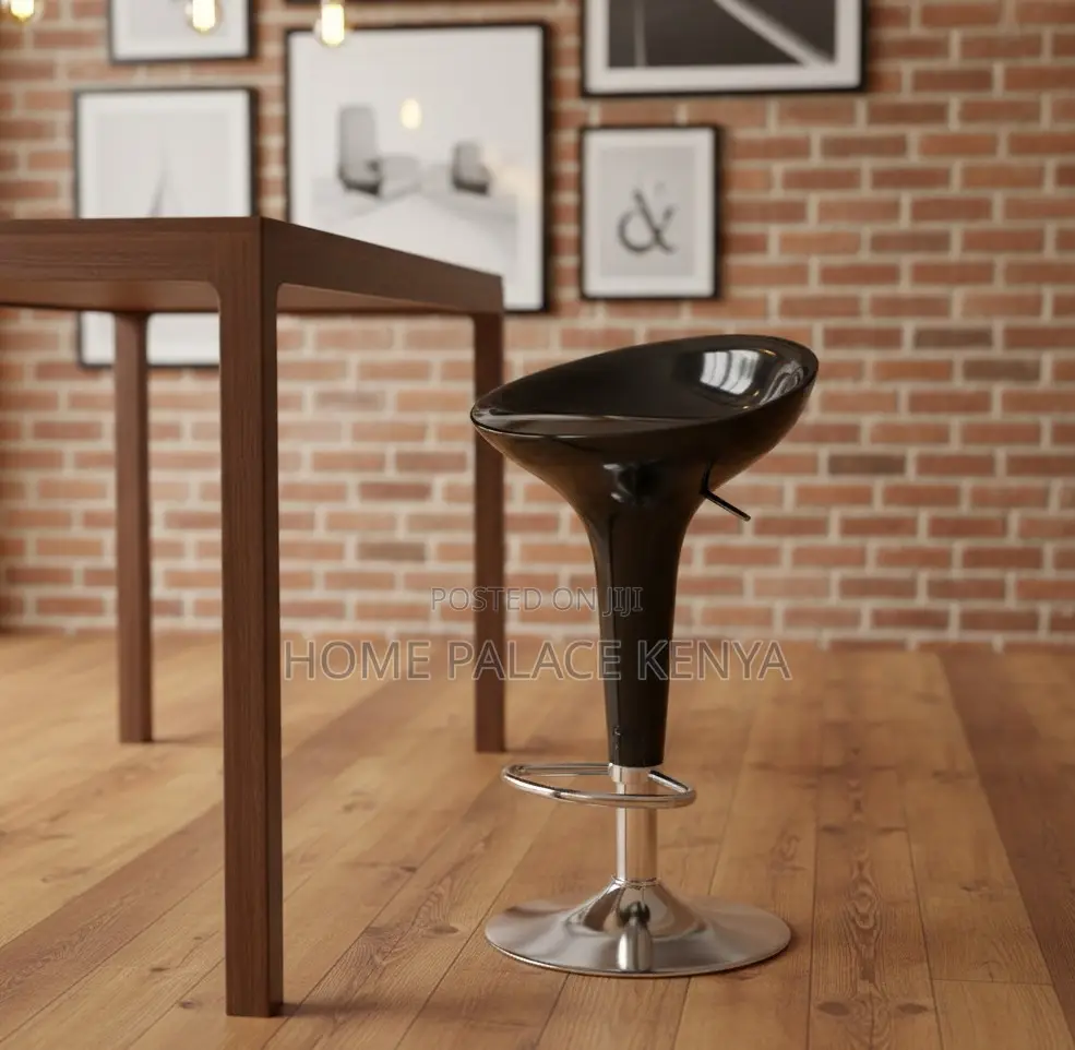 Bar Stool: Adjustable Metal Swivel Bar Chair