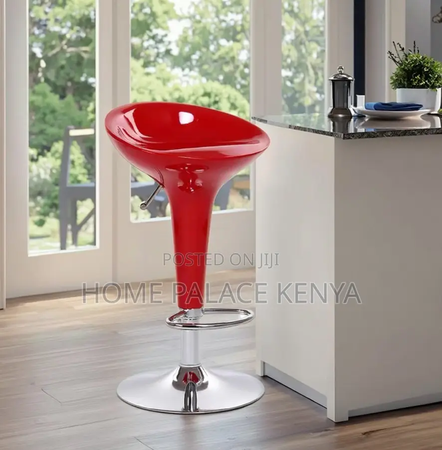Bar Stool: Adjustable Metal Swivel Bar Chair