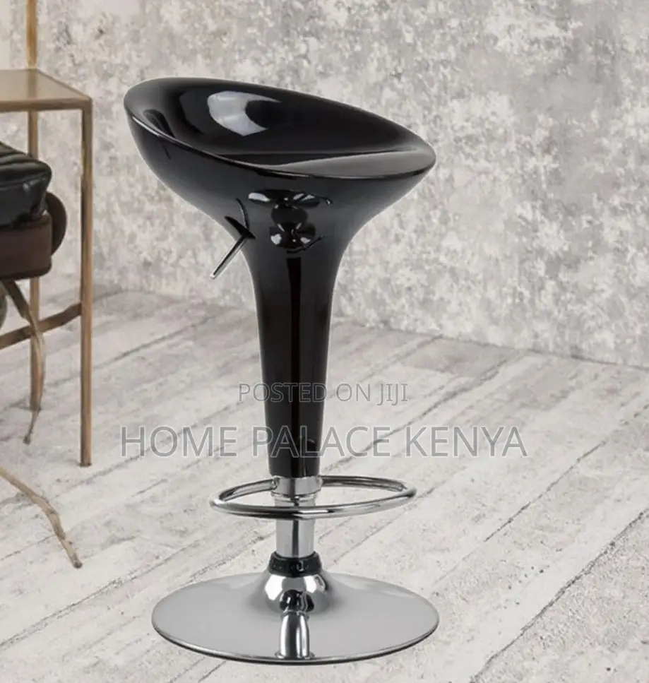 Bar Stool: Adjustable Metal Swivel Bar Chair