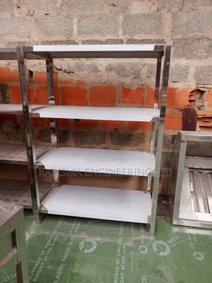 Four-Tier Stainless Steel Kitchen Rack