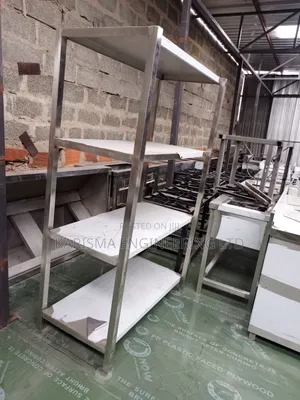Stainless Steel Industrial or Commercial Kitchen Storage Rack.
