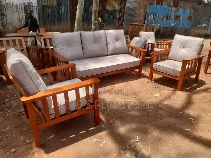 7 Seater Quality Mahogany Open Sofa
