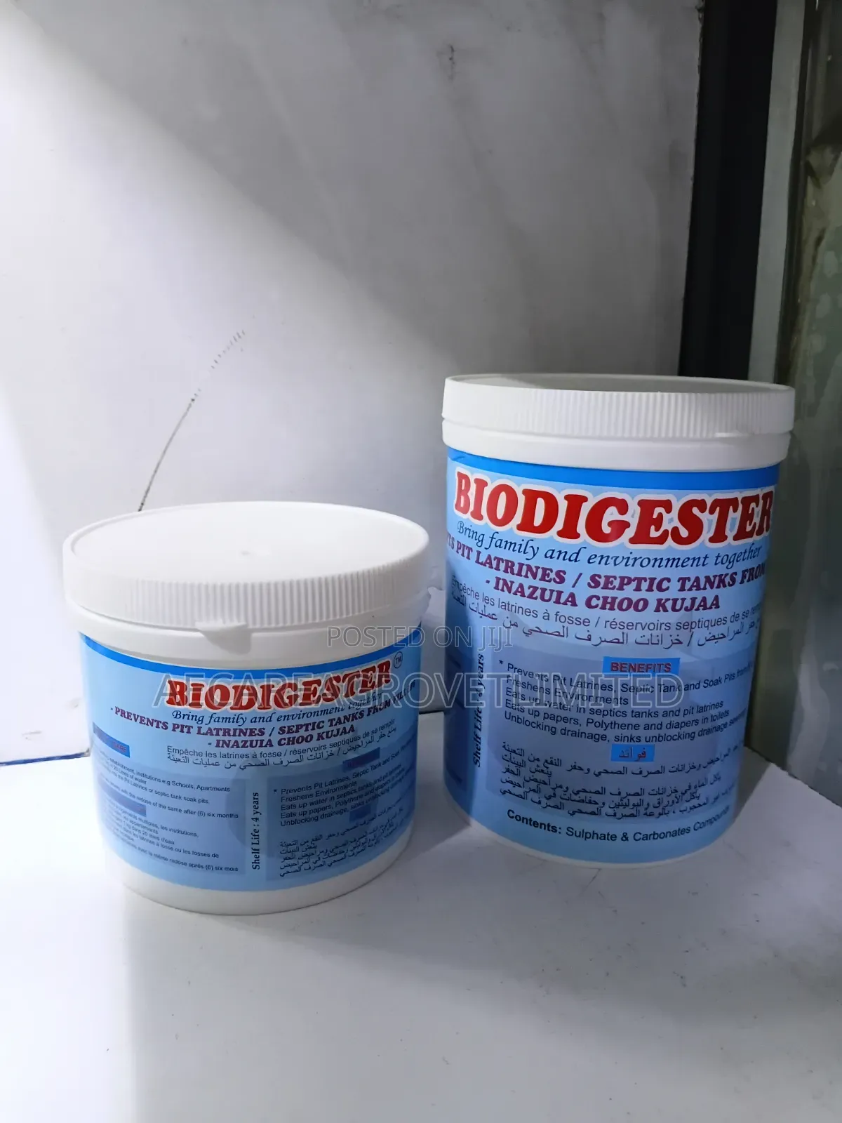 Biodigester Pit Latrine / Septic Tanks 500g , 1kg