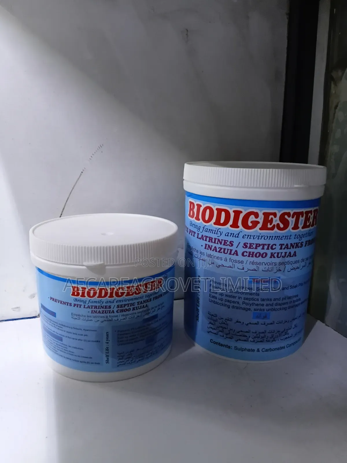 Biodigester Pit Latrine / Septic Tanks 500g , 1kg