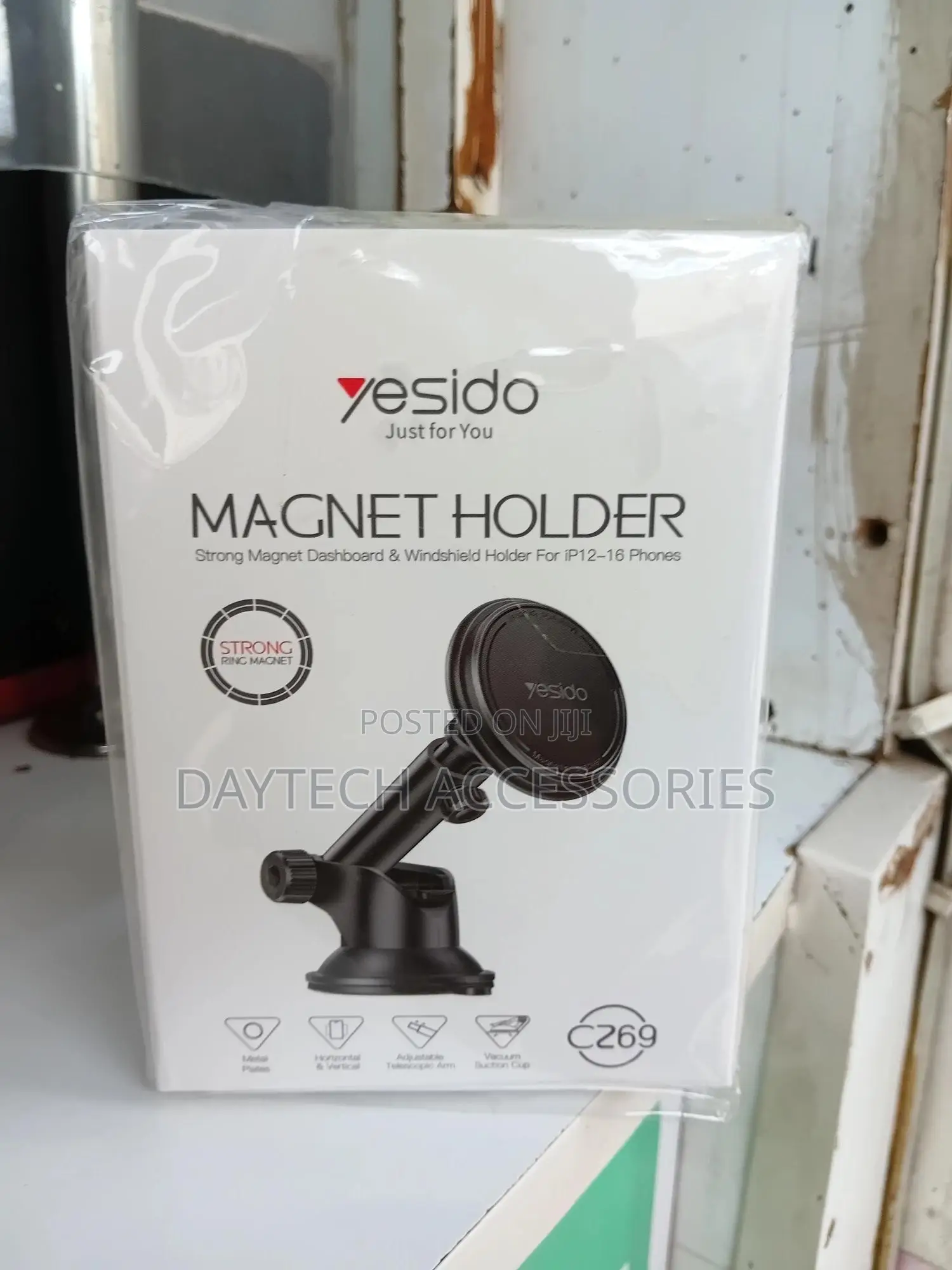 Yesido C269 Magnetic Car Phone Holder In Black
