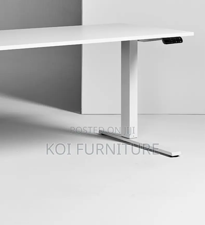 Office Desk; 1.2 Meters Height Mechanism Electric White Desk