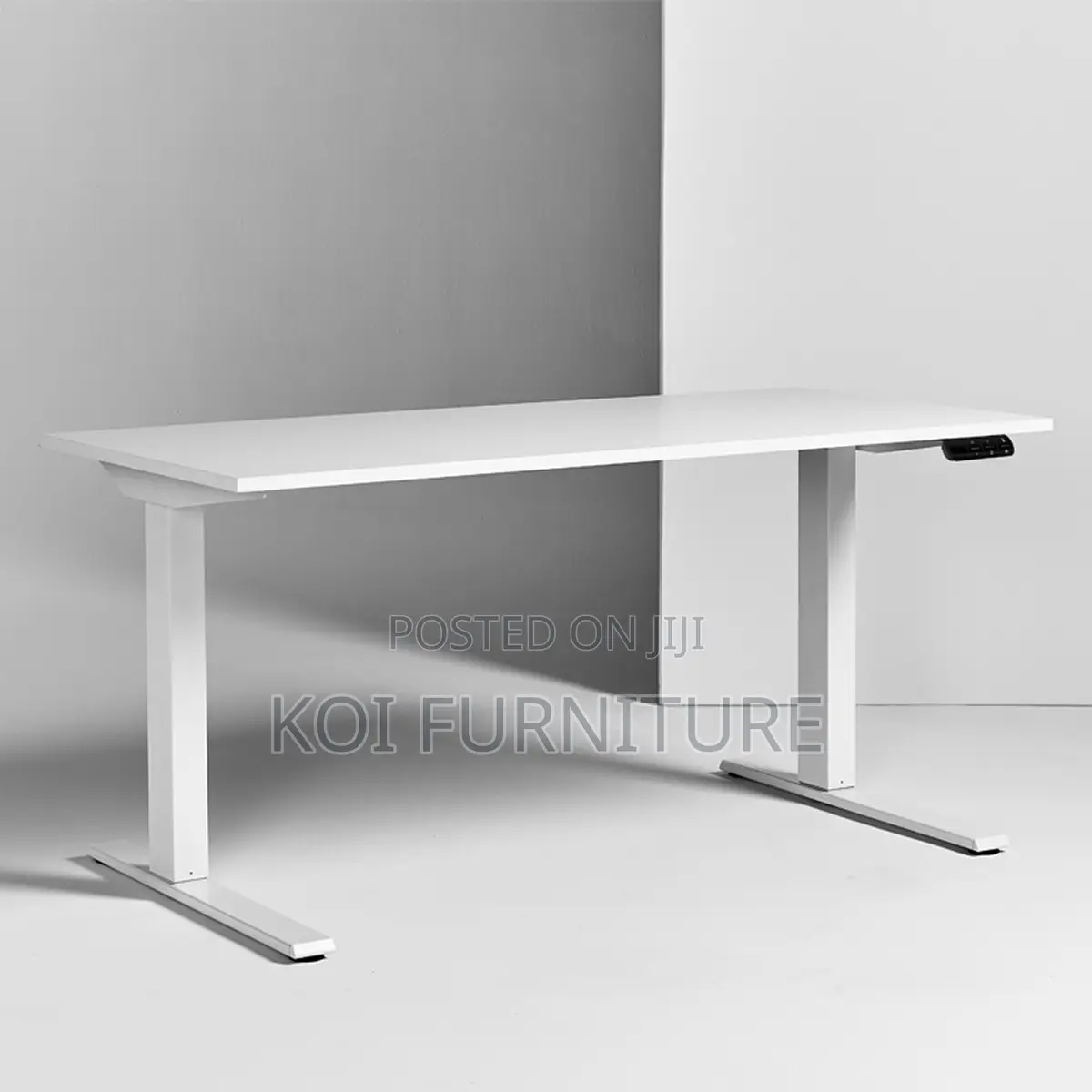 Office Desk; 1.2 Meters Height Mechanism Electric White Desk