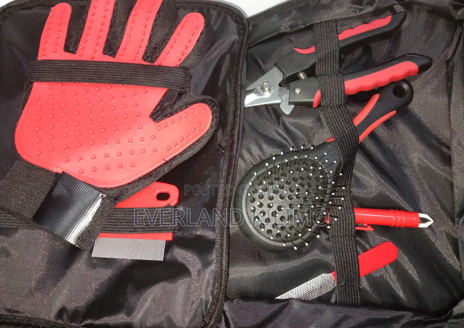 Dogs Grooming Kit -Red