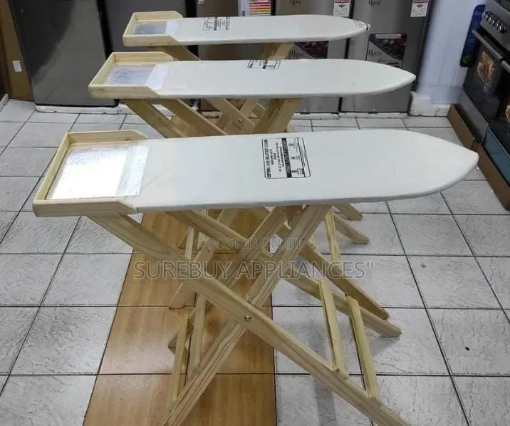 Wooden Ironing Board With Heat Resistant Top