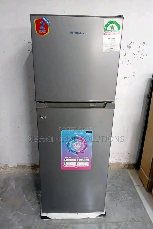Primdale 138ltrs Large Capacity Double Door Refrigerator Fridge Silver