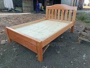 4/6 Frame Wooden Bed Cherry in Colour