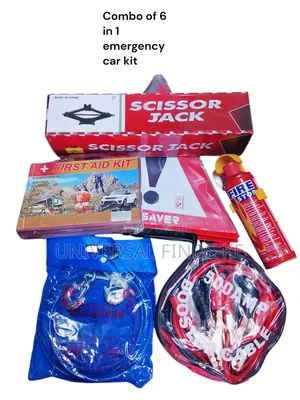 6-in-1 Emergency Car Kit – Complete Roadside Safety Rescue Set