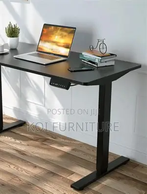 Office Desk; 1.4 Meters Sit and Stand Home Office Adjustable Desks
