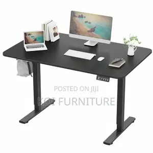 Office Desk; 1.4 Meters Sit and Stand Home Office Adjustable Desks