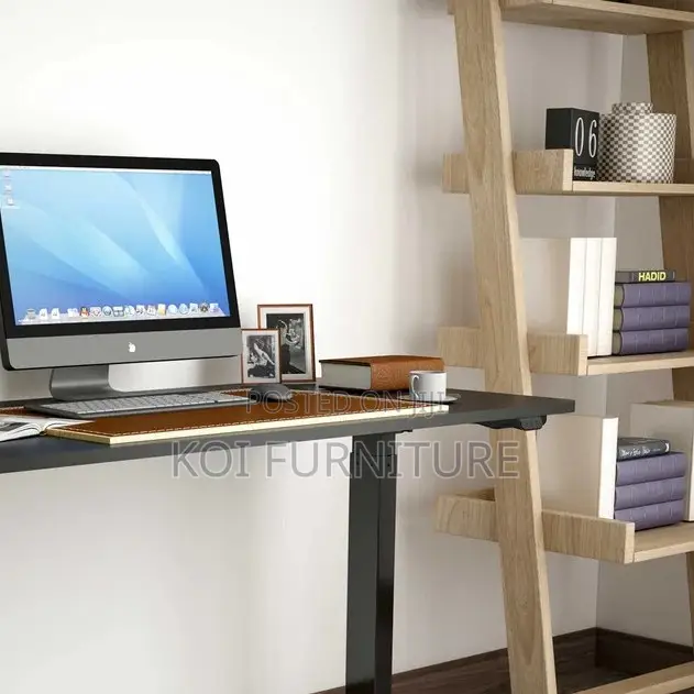 Office Desk; 1.4 Meters Sit and Stand Home Office Adjustable Desks