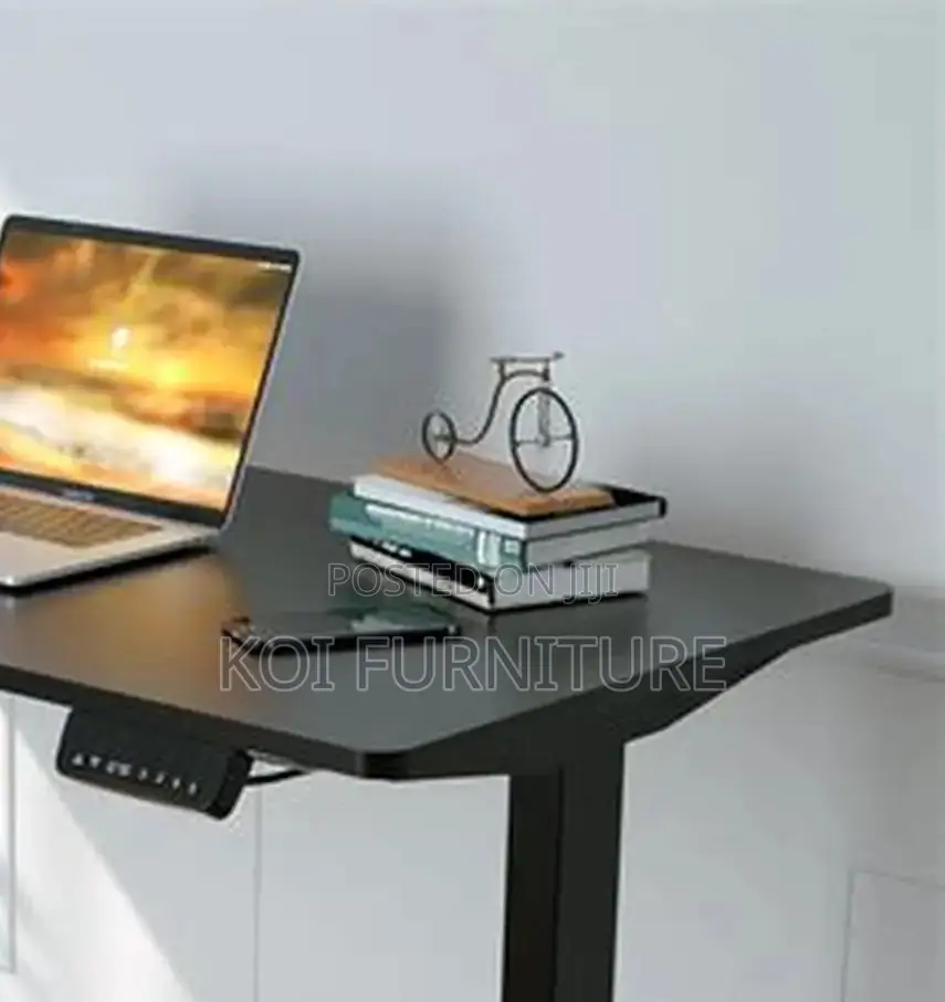Office Desk; 1.4 Meters Sit and Stand Home Office Adjustable Desks