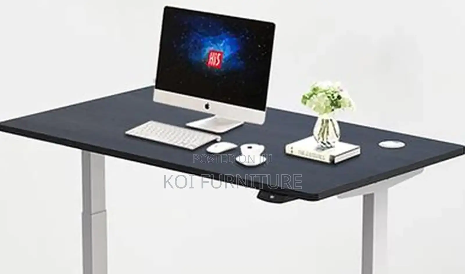 Office Desk; 1.4 Meters Sit and Stand Home Office Adjustable Desks