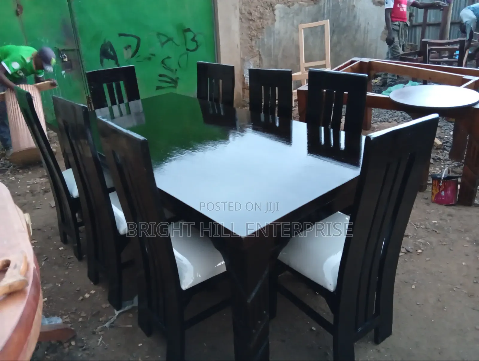 Clean Unique Black 8 Seater Dining Tables
