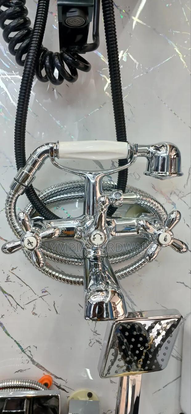 Bath Mixer With Telephone Shower - main view