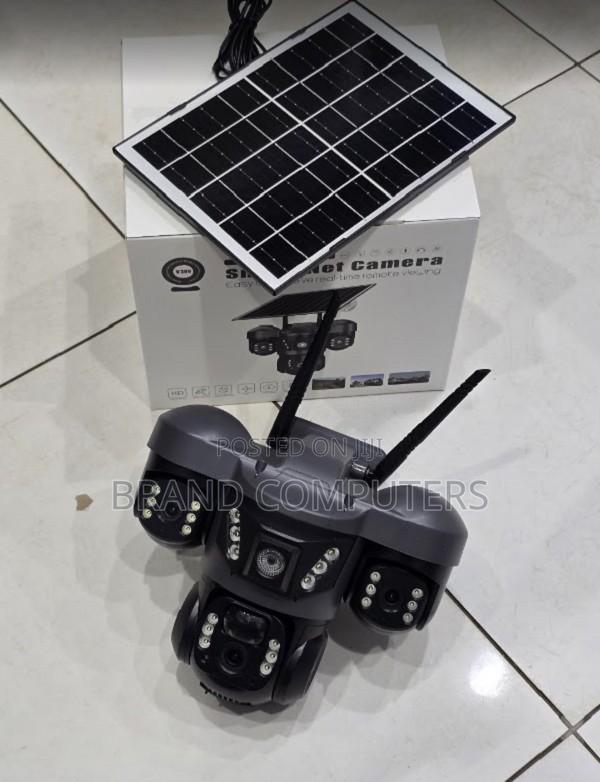 Triple Lens 3 Lens Solar PTZ Wifi Security Ip Camera Outdoor