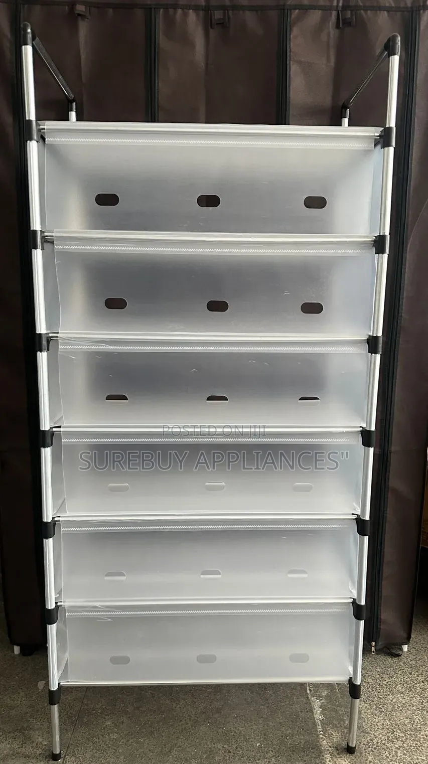 7-Layer Dustproof Shoe Rack With Cover
