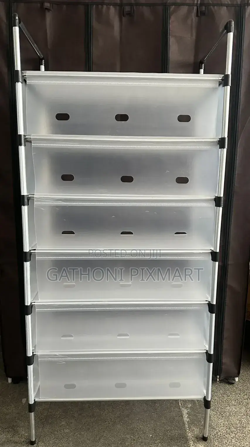 7-Layer Dustproof Shoe Rack With Cover