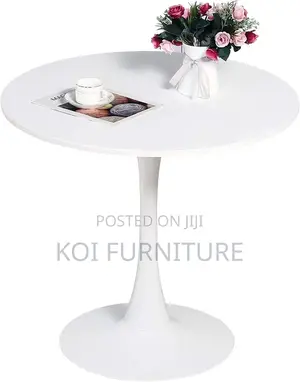 Coffee Table; Urban Round Tulip Marble Nordic Coffee Table