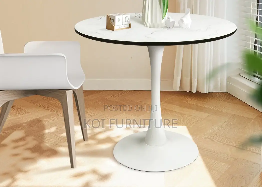 Coffee Table; Urban Round Tulip Marble Nordic Coffee Table