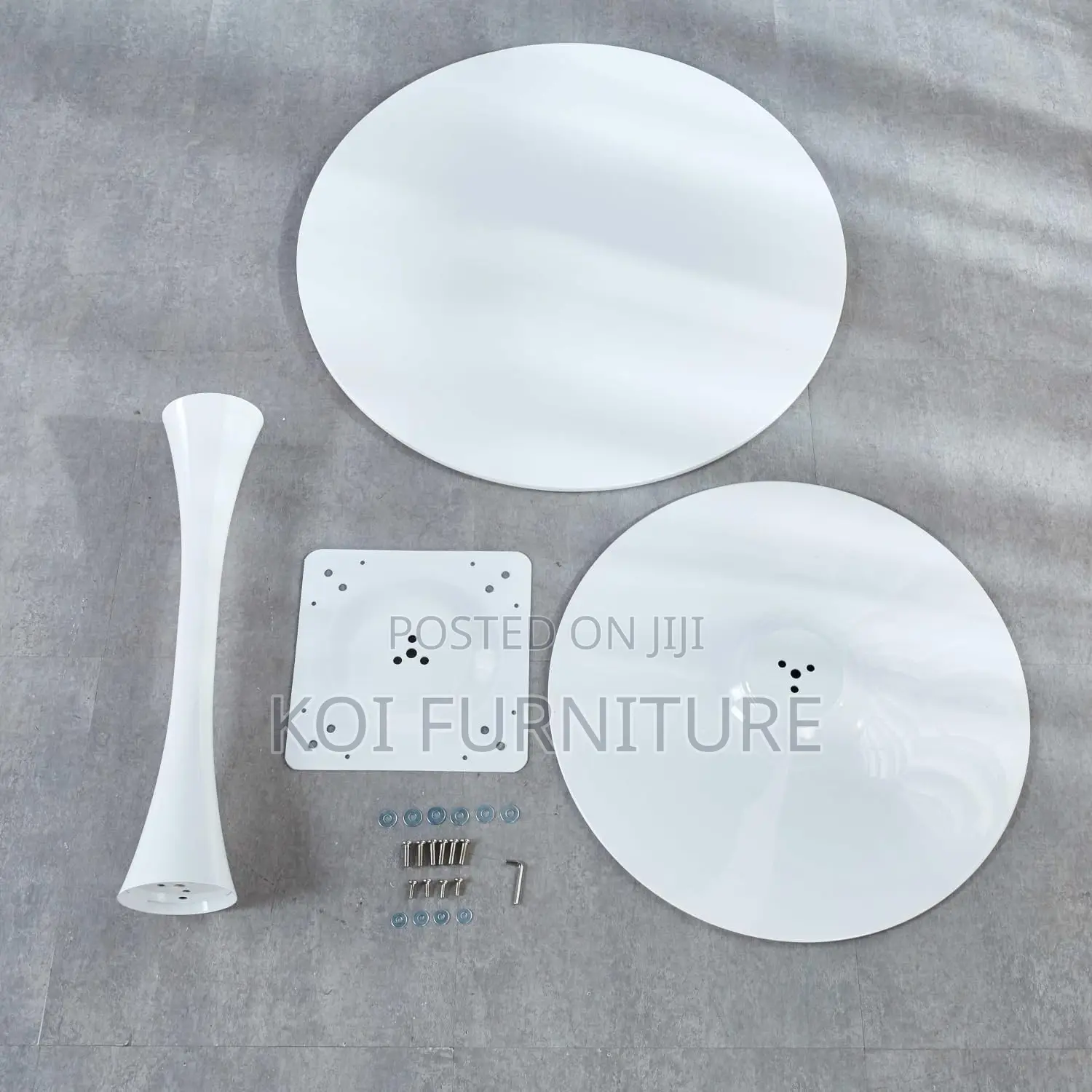 Coffee Table; Urban Round Tulip Marble Nordic Coffee Table
