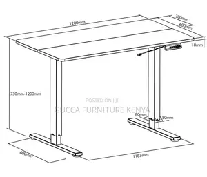 Electric Motorized Height Adjustable Writing Desk