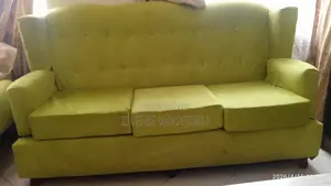 Elegant Lime Green 3-Seater Sofa