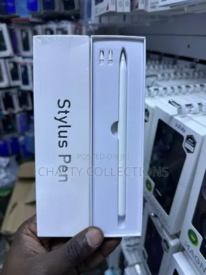 White Wireless Rechargeable Stylus Pen With Fine Tip for Touch