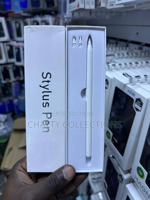White Wireless Rechargeable Stylus Pen With Fine Tip for Touch