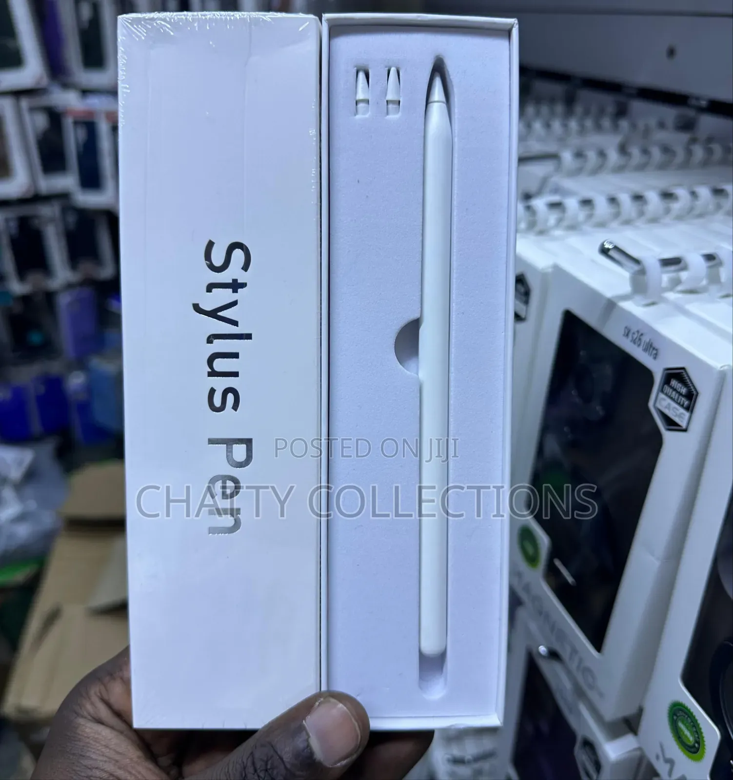 White Wireless Rechargeable Stylus Pen With Fine Tip for Touch