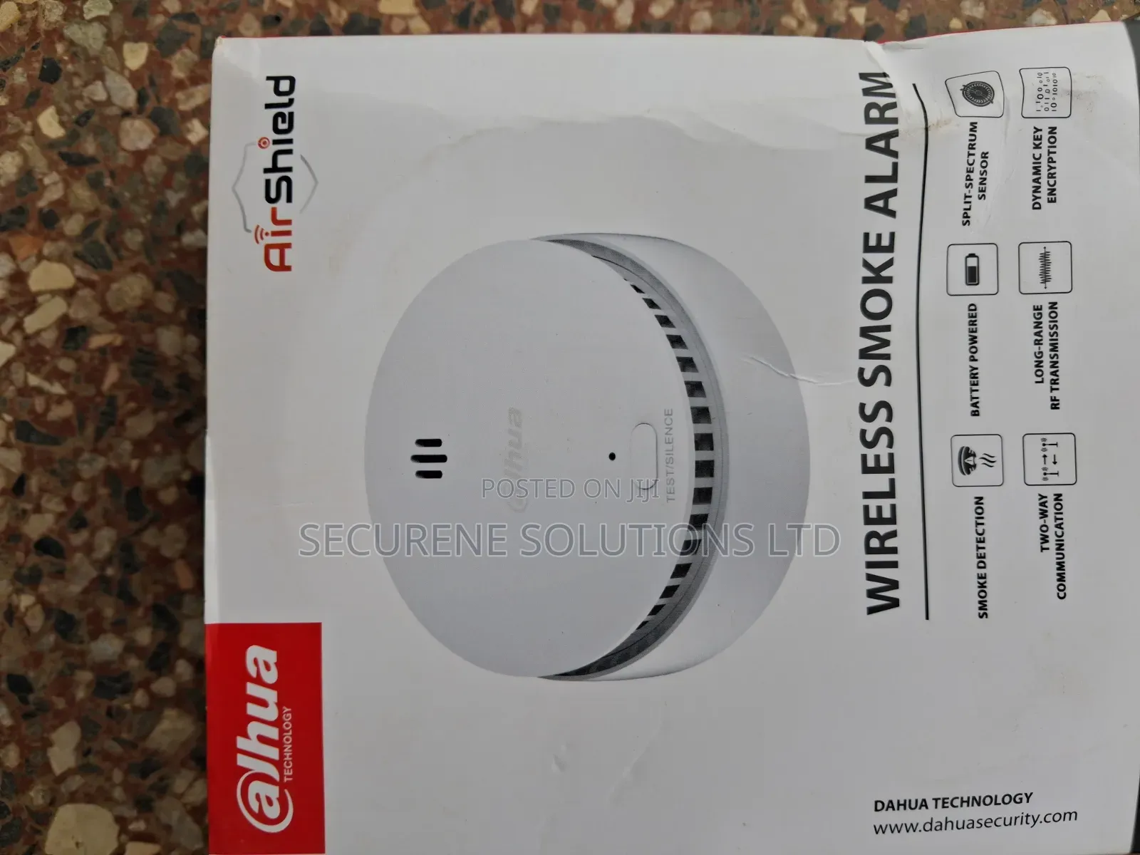 Wireless Smoke Detector Stand Alone Connect on the Hub Dhi-Hy-Sa211-W