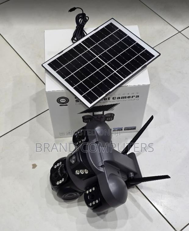 Triple Lens Wifi Solar Powered Outdoor Wirelss 3 Lens CCTV Camera