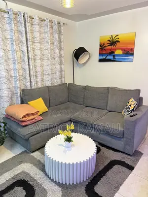 5 Seater L Shape Comes With a Puff(Throw Away Price)