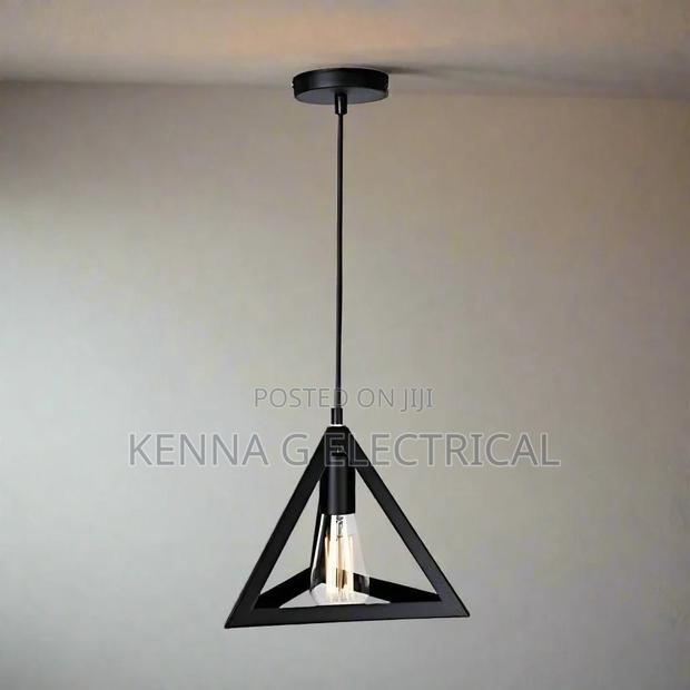 Triangle Pendant With Bulb