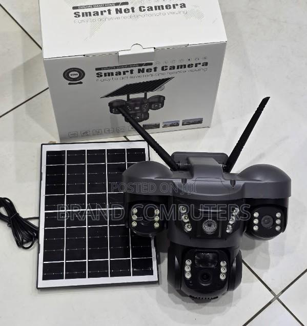 Triple Lens Solar Camera Wifi CCTV Security Outdoor Camera Nightvision