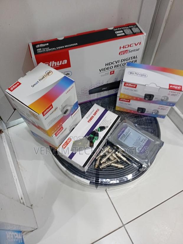 Dahua Full CCTV Installation Kit With 4 Colorvu Cameras - main view