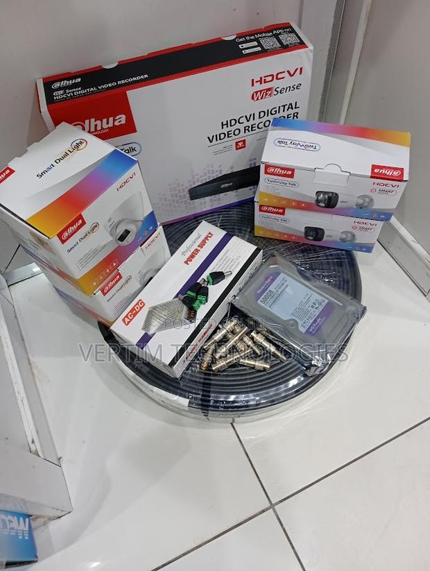 Dahua Home Business CCTV Kit With 4 Cameras Accessories