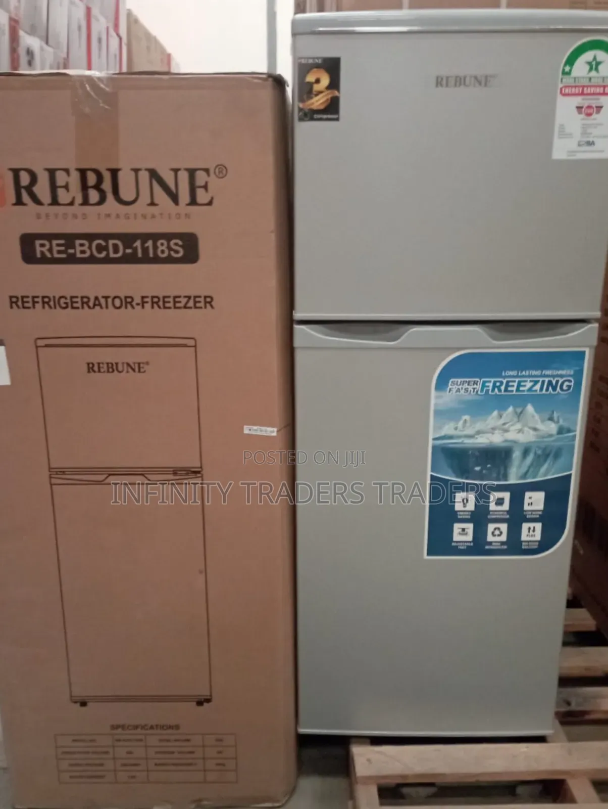 Rebune 118ltrs Fridge