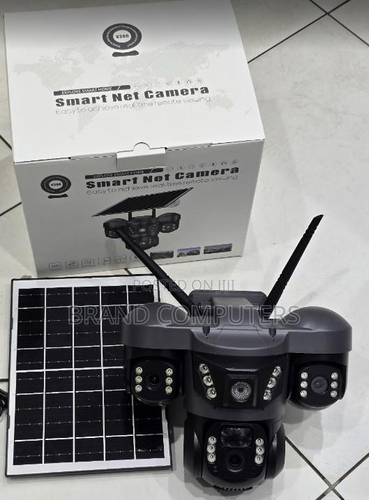 Solar Smart Net 3 Lens Wifi Outdoor CCTV Camera With Night Vision