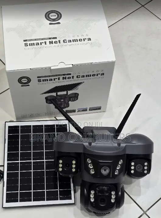 Solar Smart Net 3 Lens Wifi Outdoor CCTV Camera With Night Vision