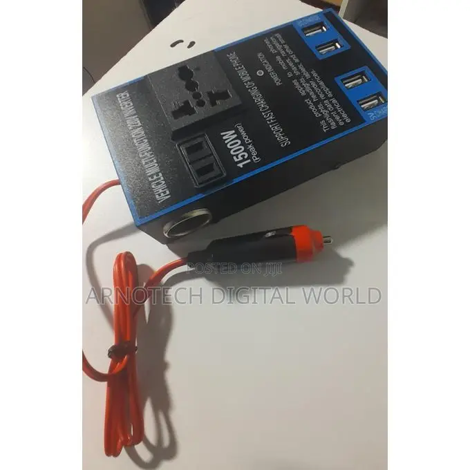 1500w Car Power Inverter 12v/24v to 220v - 4 Usb Ports